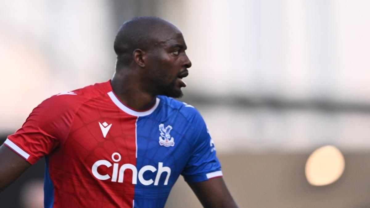 Jea-Philippe Mateta playing for Crystal Palace